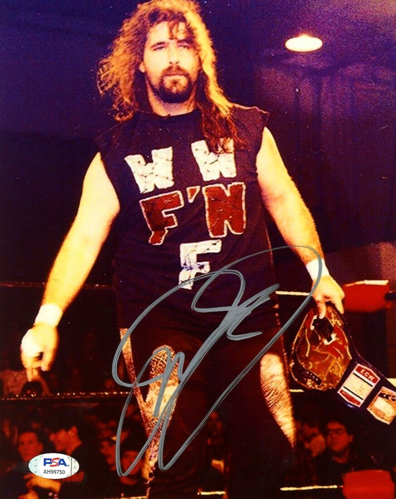 WWE CACTUS JACK HAND SIGNED AUTOGRAPHED 8X10 WRESTLING Photo Poster painting WITH PSA DNA COA 11