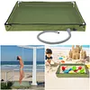 Portable Shower Pan with Drain Hose Foldable Shower Base for Indoor and Outdoor