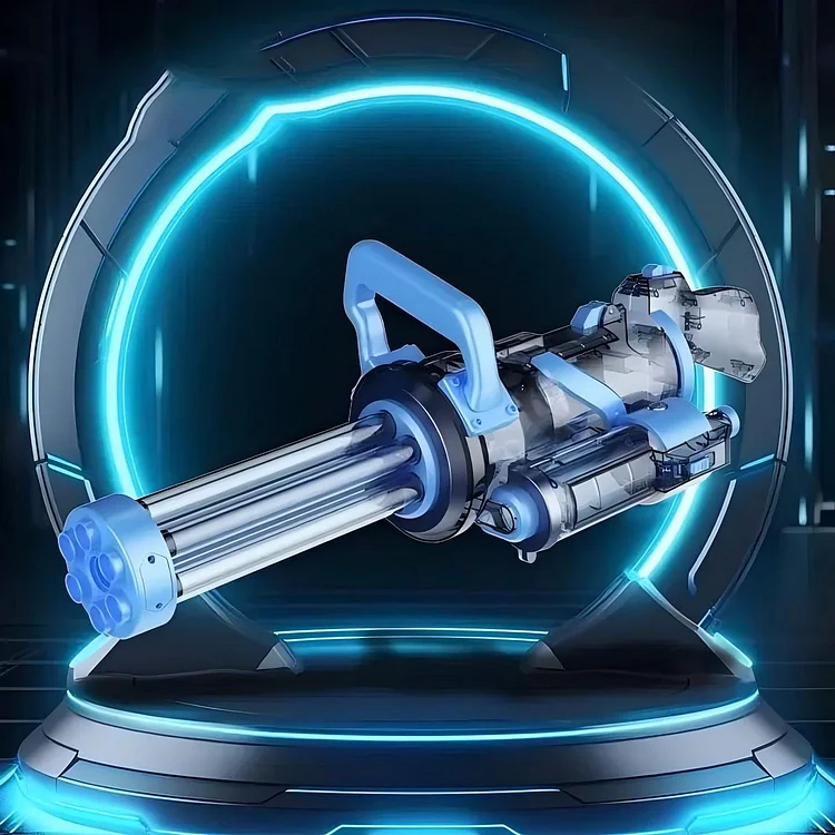 Light effect on water gun nozzle
