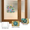 (US Local)Acrylic Special Shape Flowers 5D DIY Diamond Painting Dots Pendant for Window