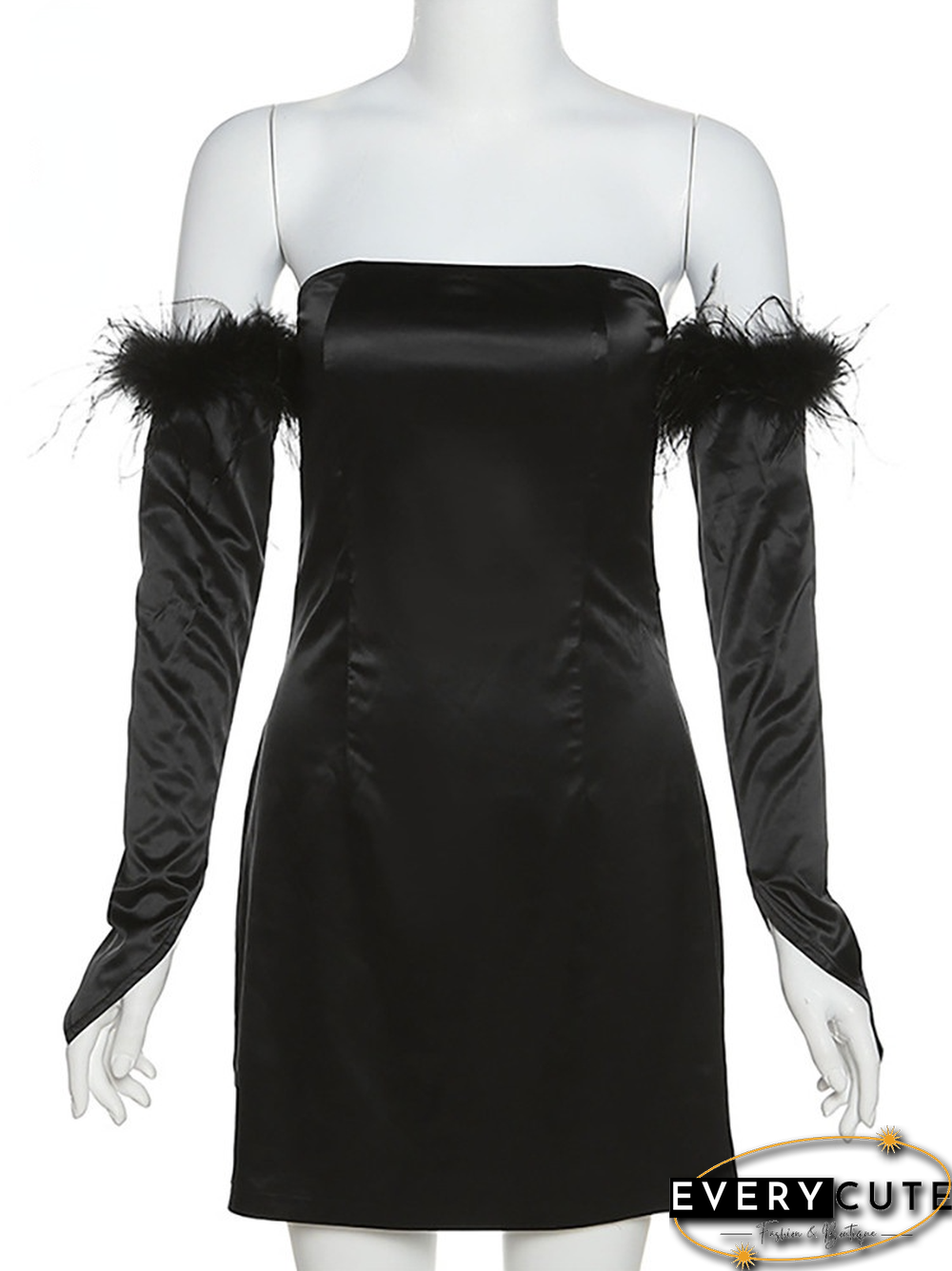 Sexy Off Shoulder Long Sleeve Black Mini Party Dress Women Spring Summer Elegant Bodycon Party Dresses Y2K Street Clubwear