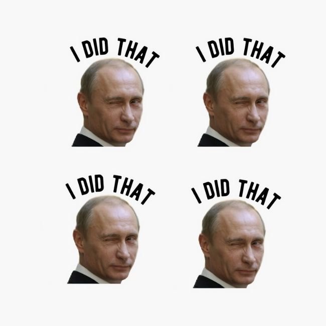 100PCS Putin I Did That Sticker