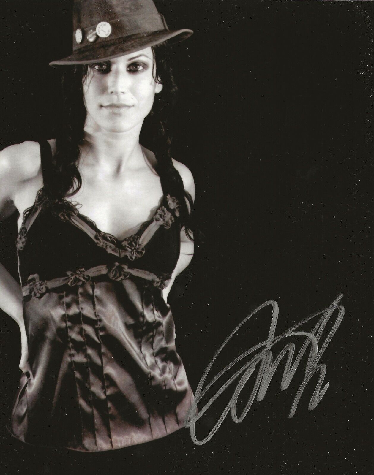 Cristina Scabbia of Lacuna Coil REAL hand SIGNED Photo Poster painting #4 COA Autographed