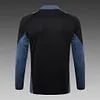 Joyfball 2024/2025 Manchester United Half-Pull Training Suit Black Football Shirt 1:1 Thai Quality