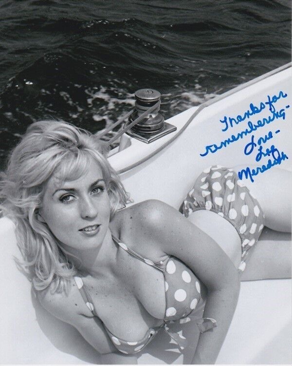 LEE MEREDITH signed autographed SEXY BIKINI Photo Poster painting