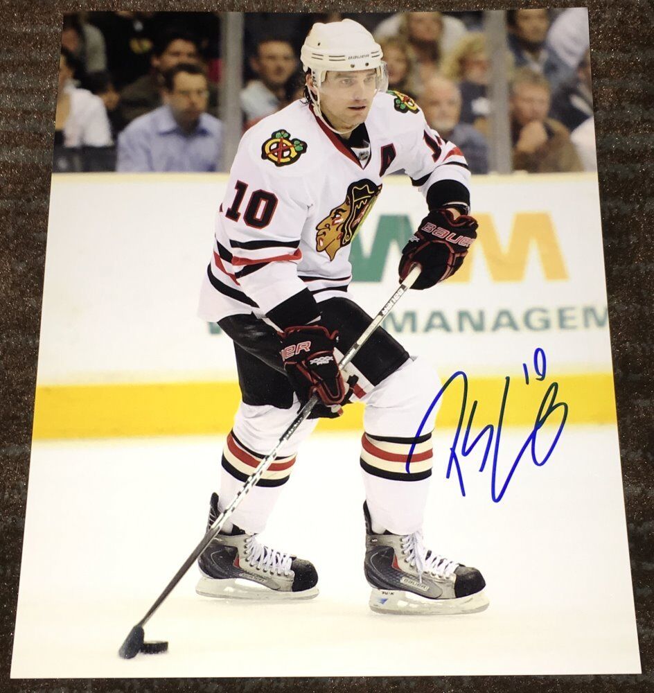 PATRICK SHARP SIGNED AUTOGRAPH CHICAGO BLACKHAWKS 8x10 Photo Poster painting A w/PROOF