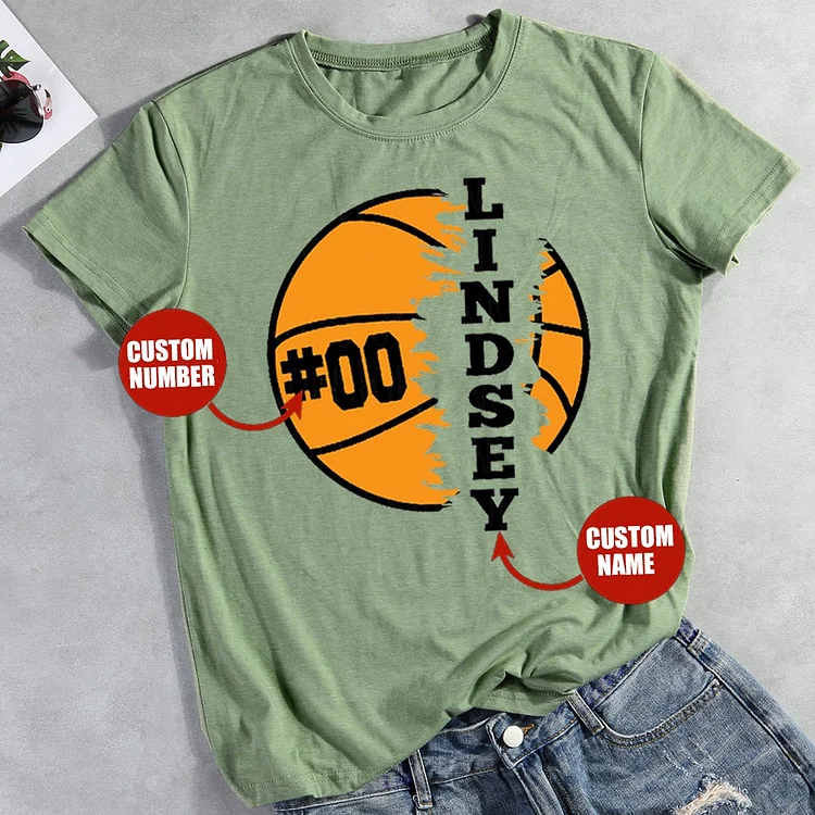 Custom Basketball Gift For Sport Lover T-Shirt Tee-01038-Annaletters