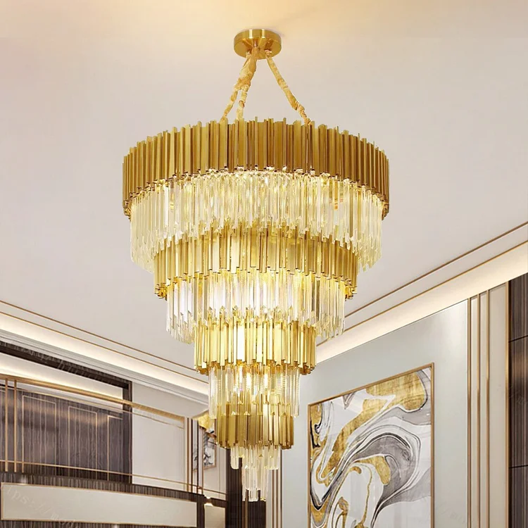 Luxury modern crystal chandelier for staircase