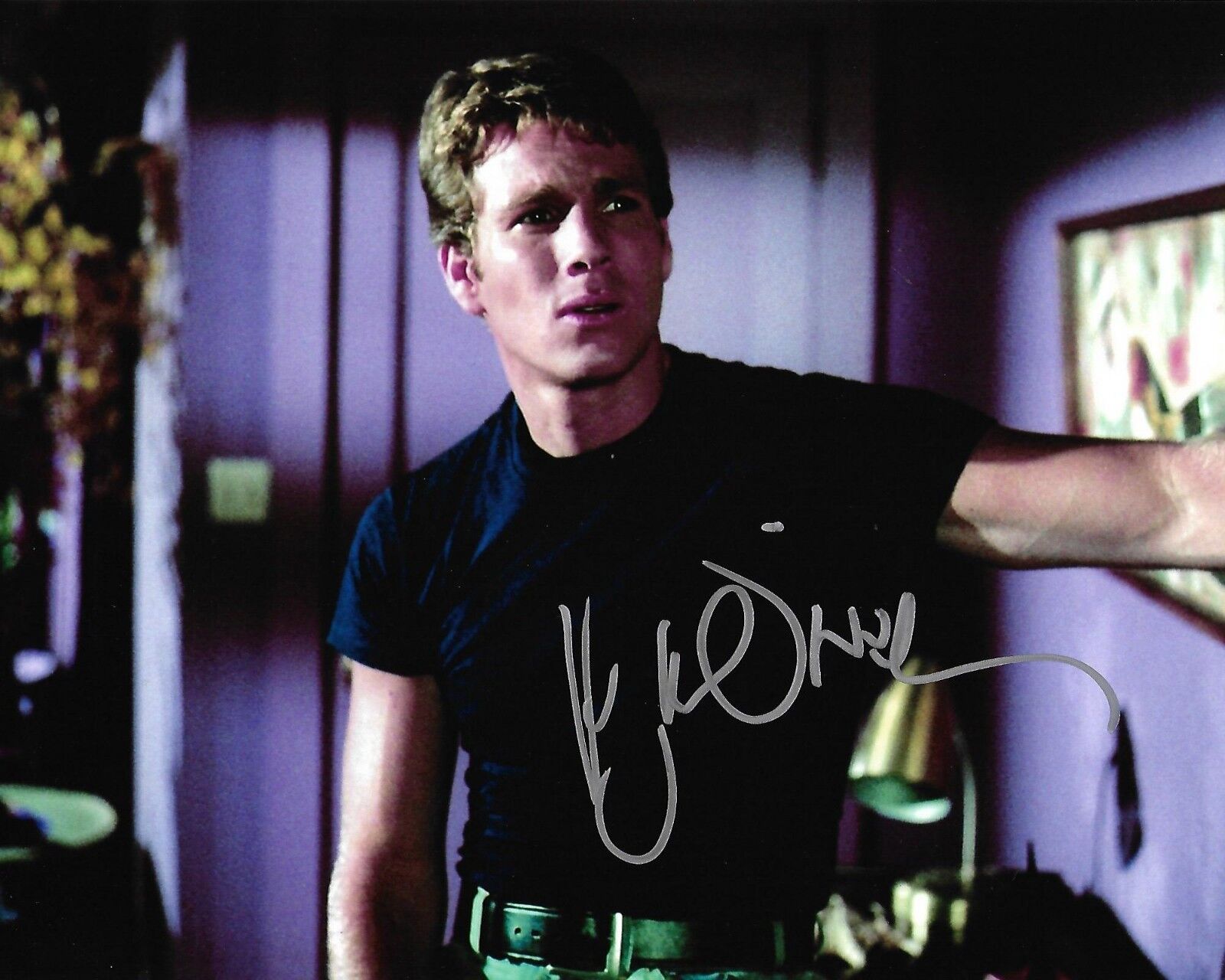 Ryan O'Neal actor REAL hand SIGNED 8x10 Photo Poster painting w/ COA Autographed Peyton Place