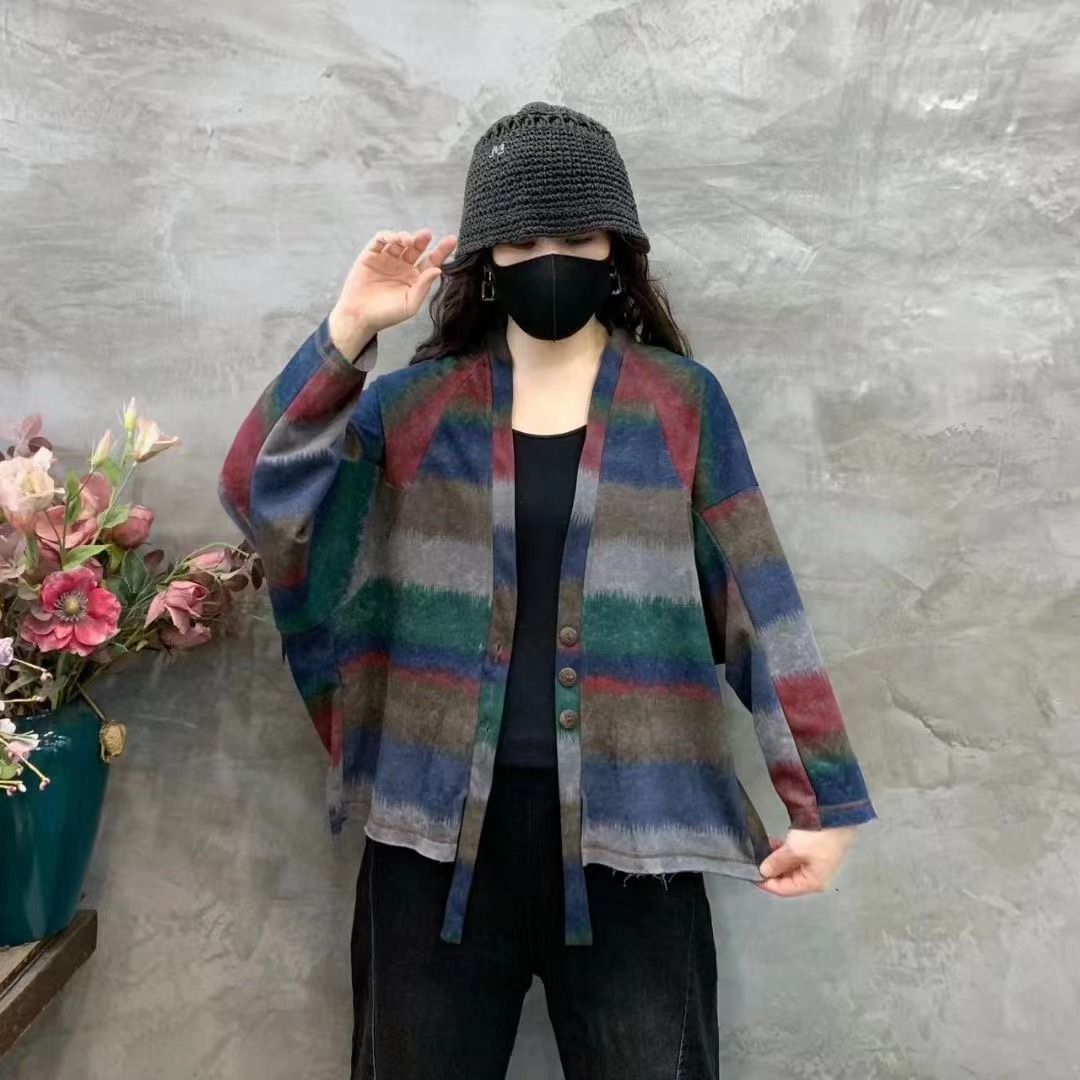 Chicfifth Sweater Women Winter Long Sleeve High Quality Autumn Vintage Top Knitted Cardigan