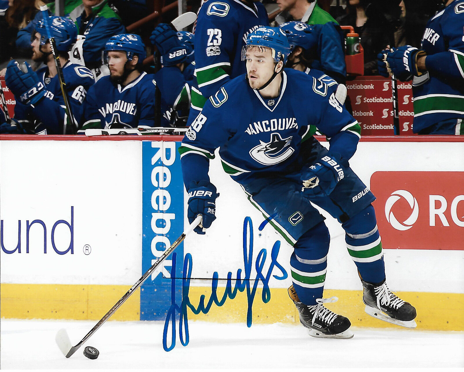 Vancouver Canucks Nikita Tryamkin Autographed Signed 8x10 NHL Photo Poster painting COA Y