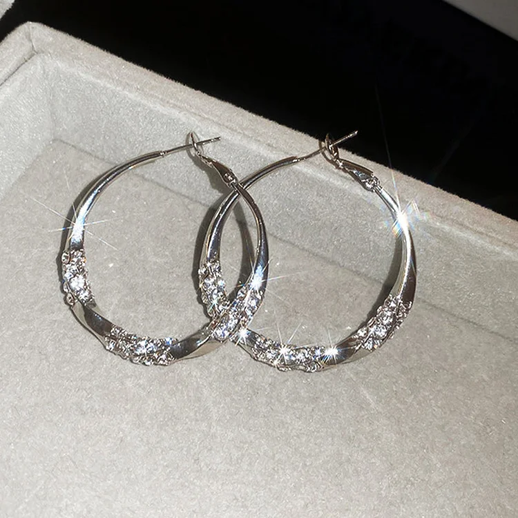 💖Circle Earrings with Zirconia