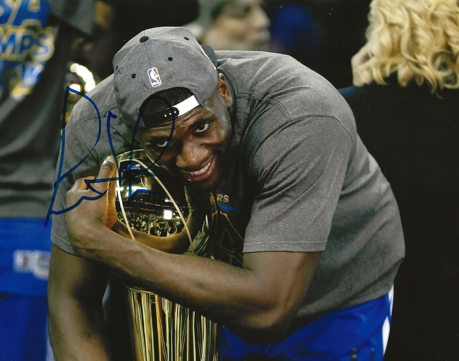 Festus Ezeli signed Golden State Warriors Championship 8x10 Photo Poster painting autographed