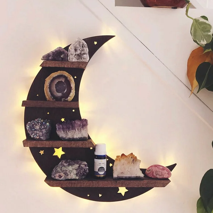 moon crystal shelf