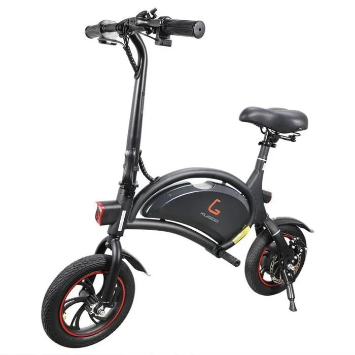 KUGOO KIRIN B1 Folding Electric Bike 12" Pneumatic Tires 250W Motor App Support Max 15.5 MPH