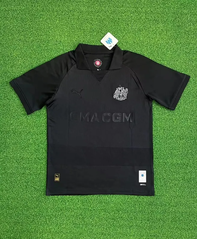 24-25 season Marseille 125th anniversary black jersey