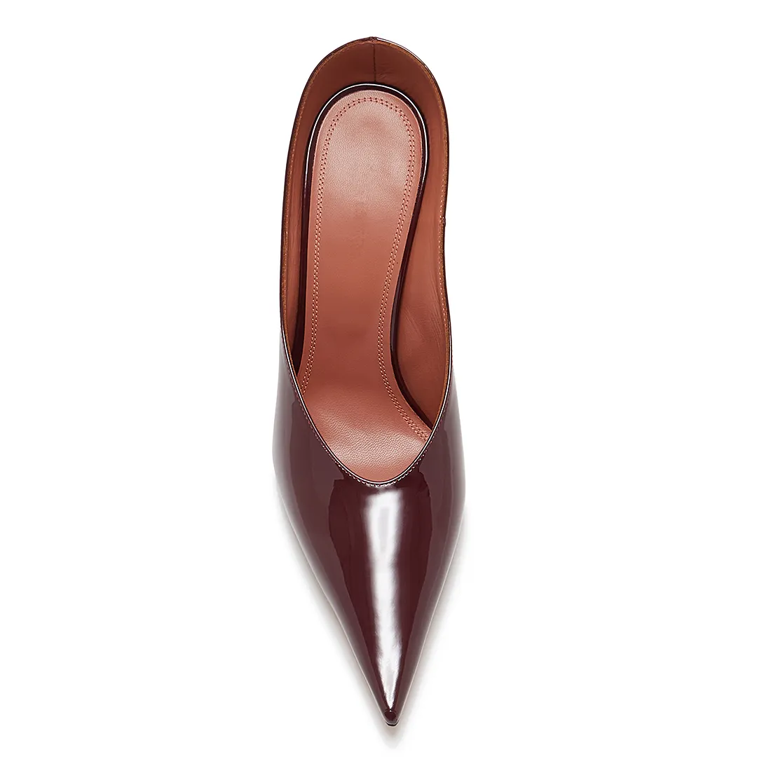 95mm Pointed Toe High Heel Red Bottoms Pumps Prom Shoes Sandals-vocosishoes