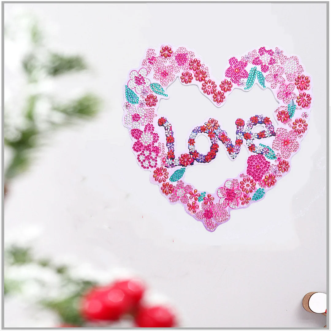 Diamond Paint Crystal Art Wreath - Love
