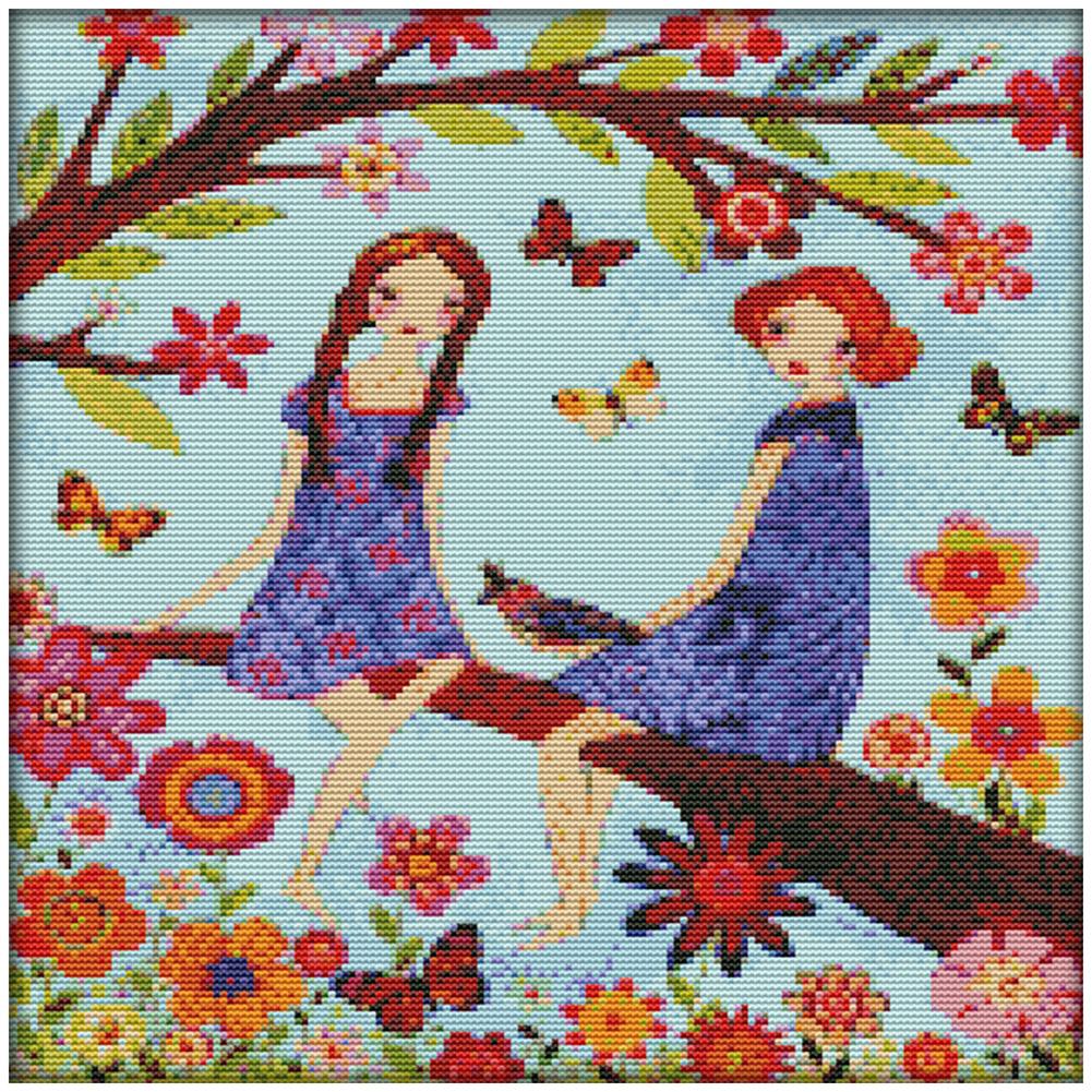 

Yearning For Spring - 14CT Stamped Cross Stitch - 36*36cm, 501 Original