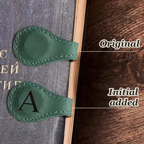 TimelessMark - LAST DAY SALE 75% OFF - Personalized Magnetic Leather Bookmark