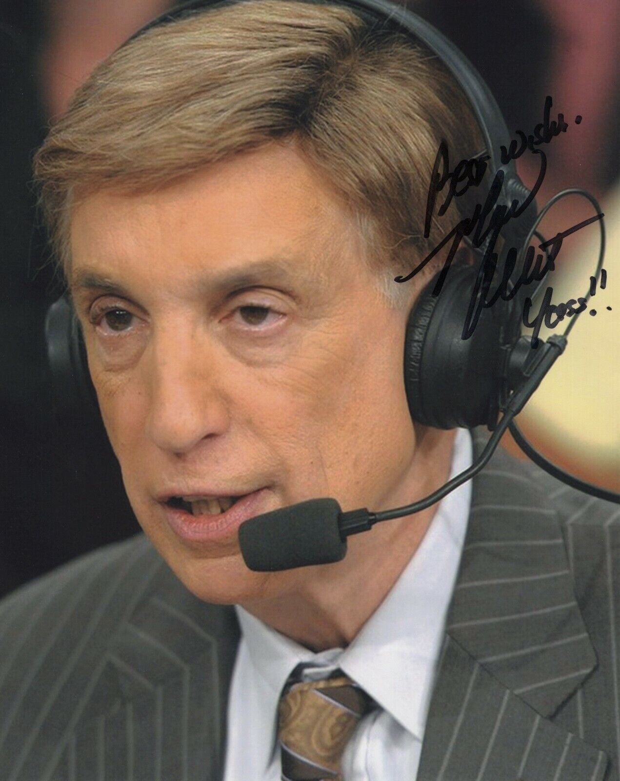 MARV ALBERT SIGNED AUTOGRAPH 8X10 Photo Poster painting NEW YORK KNICKS MSG YES SYRACUSE #2