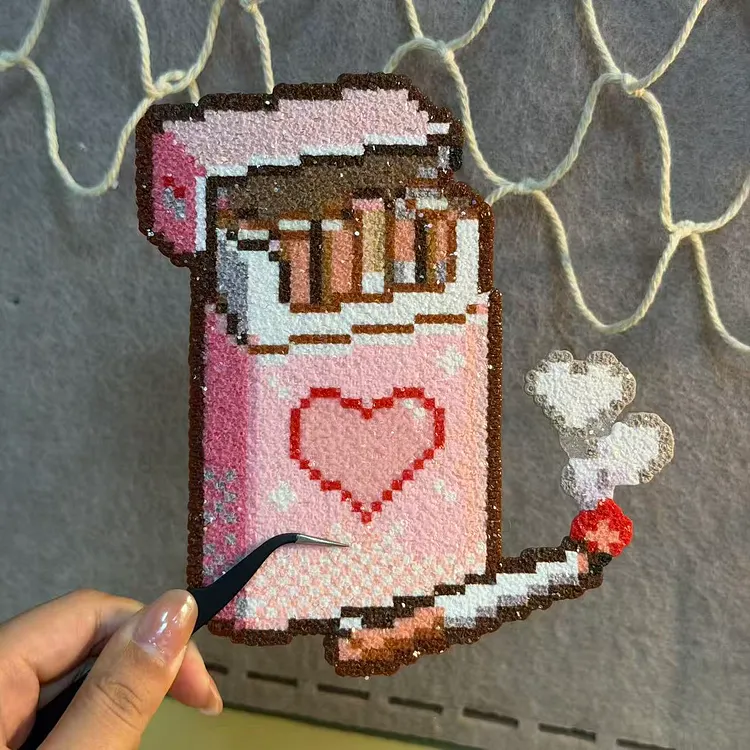 Pink Ciggie Digital Pattern 