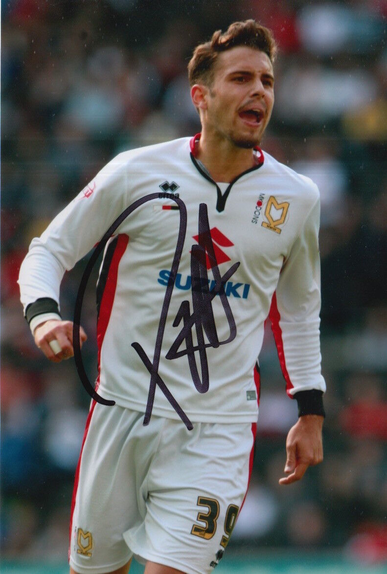 MK DONS HAND SIGNED DIEGO POYET 6X4 Photo Poster painting.