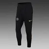 2024/2025 Psg Paris Saint-Germain Half-Pull Training Suit Black-Yellow Collar Set