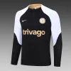 2023/2024 Chelsea Half-Pull Training Suit Black Football Shirt 1:1 Thai Quality Set