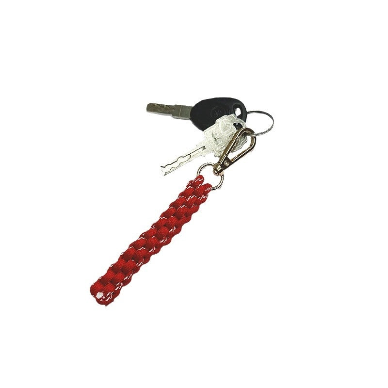 Miu Home Bag Hanging Hot Handmade Braided Pendant Colorful Fashionable Unique Key Shape Car Keychain