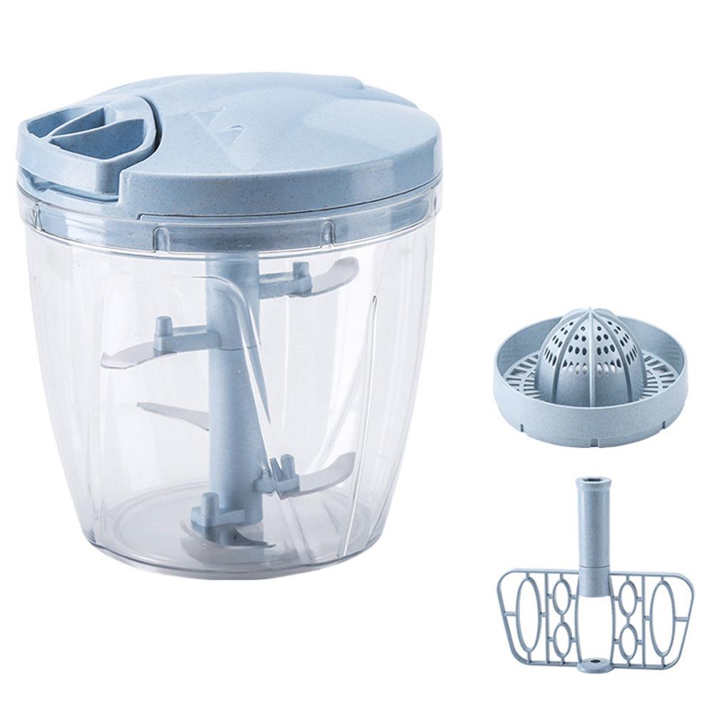 

Manual Meat Grinder Hand-power Food String Chopper Mixer Blender Shredders, Blue, 501 Original