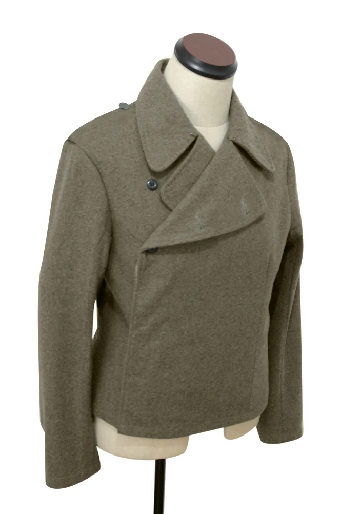   Elite German Assault Gunner Brown Wool Wrap Jacket German-Uniform