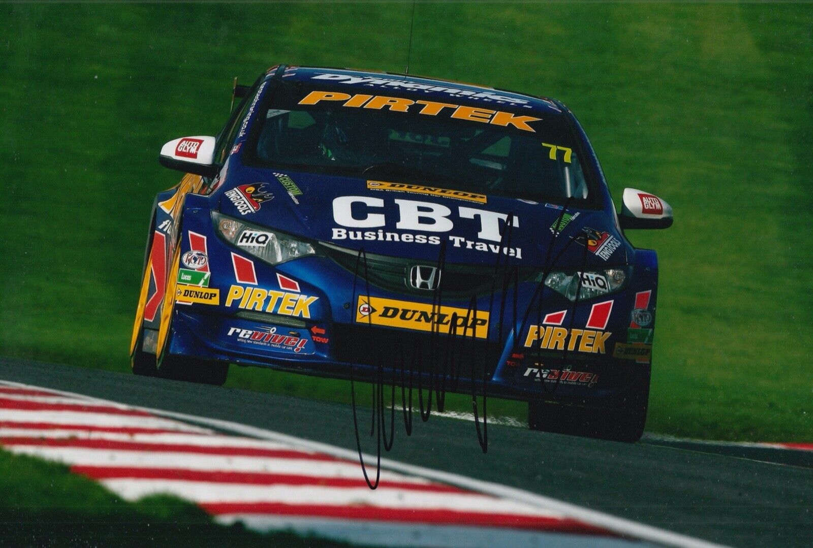 Andrew Jordan Hand Signed 12x8 Photo Poster painting Touring Cars Autograph Honda 1