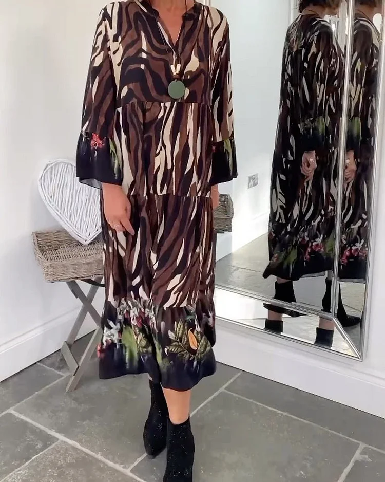 Fashionable Printed Dress