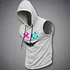 Men's Street-Style Printed Sleeveless Hooded Tank Top by Inlyline