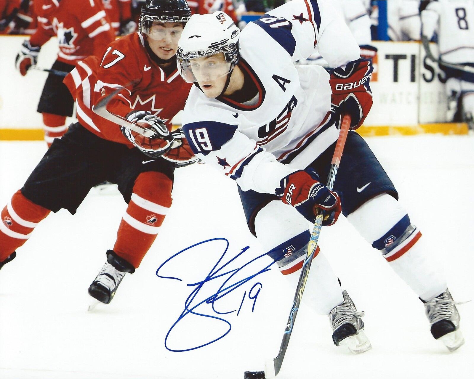 Jordan Schroeder Signed 8×10 Photo Poster painting Team USA World Juniors Autographed COA