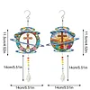 2pcs DIY Diamond Painting Cross Wind Chimes Crystal Window Suncatcher Craft Set Birthday Gifts Home Garden Decor