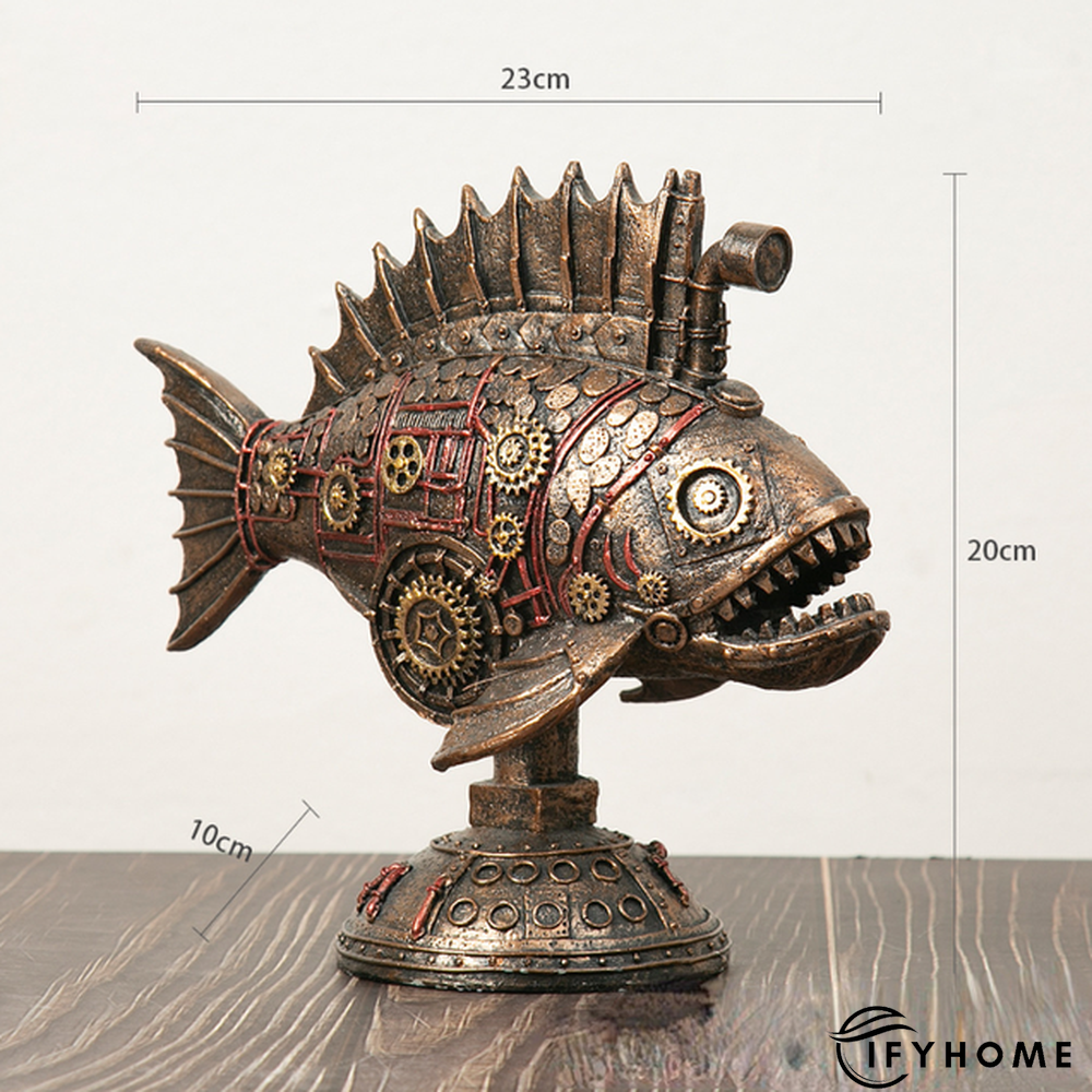 Steampunk Style Mechanical Traveler Octopus Sculpture | IFYHOME