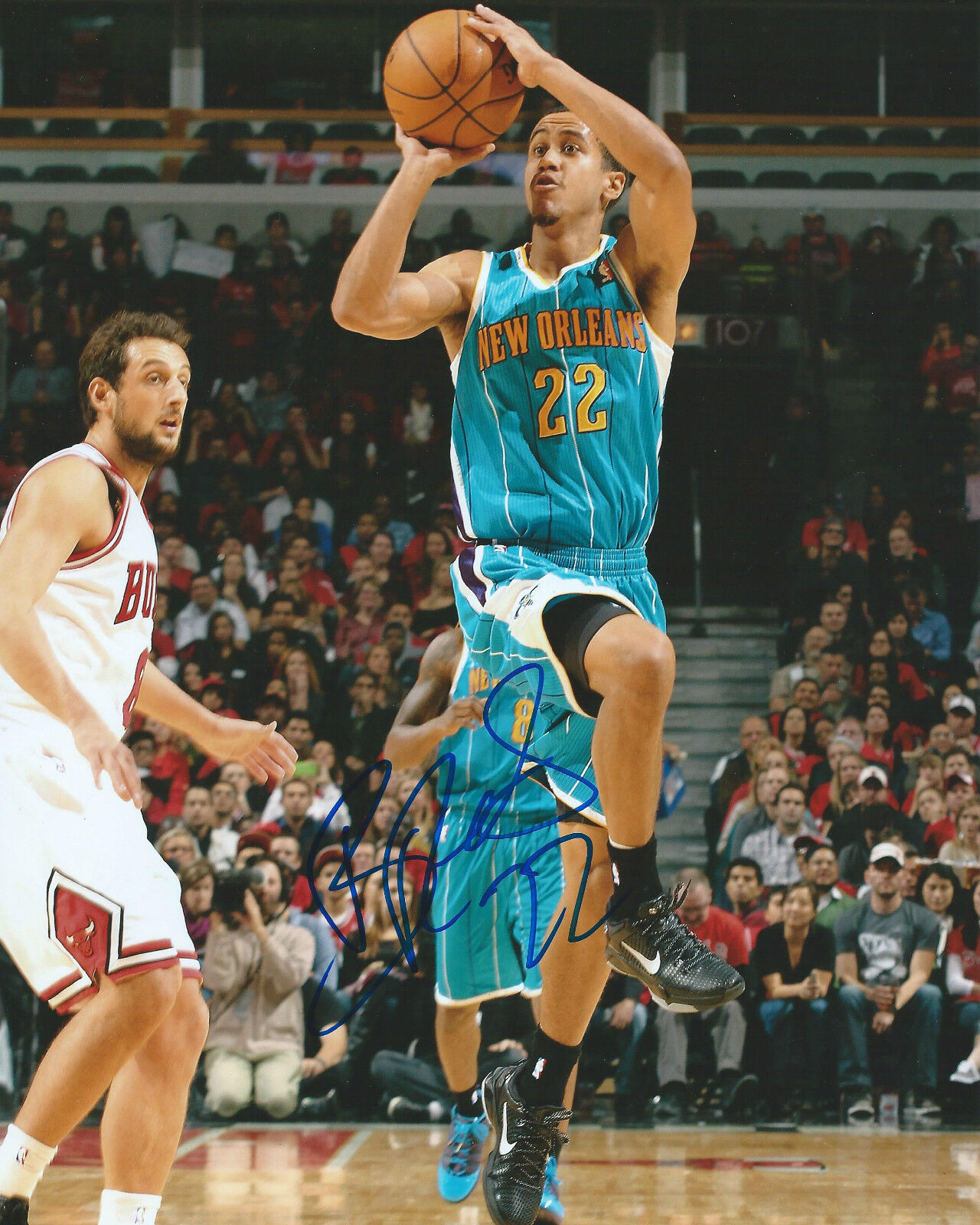 Brian Roberts *NEW ORLEANS HORNETS* Signed Autographed 8x10 Photo Poster painting B1 COA GFA