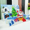 1Pcs Diamond Painting Christmas Sleigh Theme Greeting Card Set with Envelopes