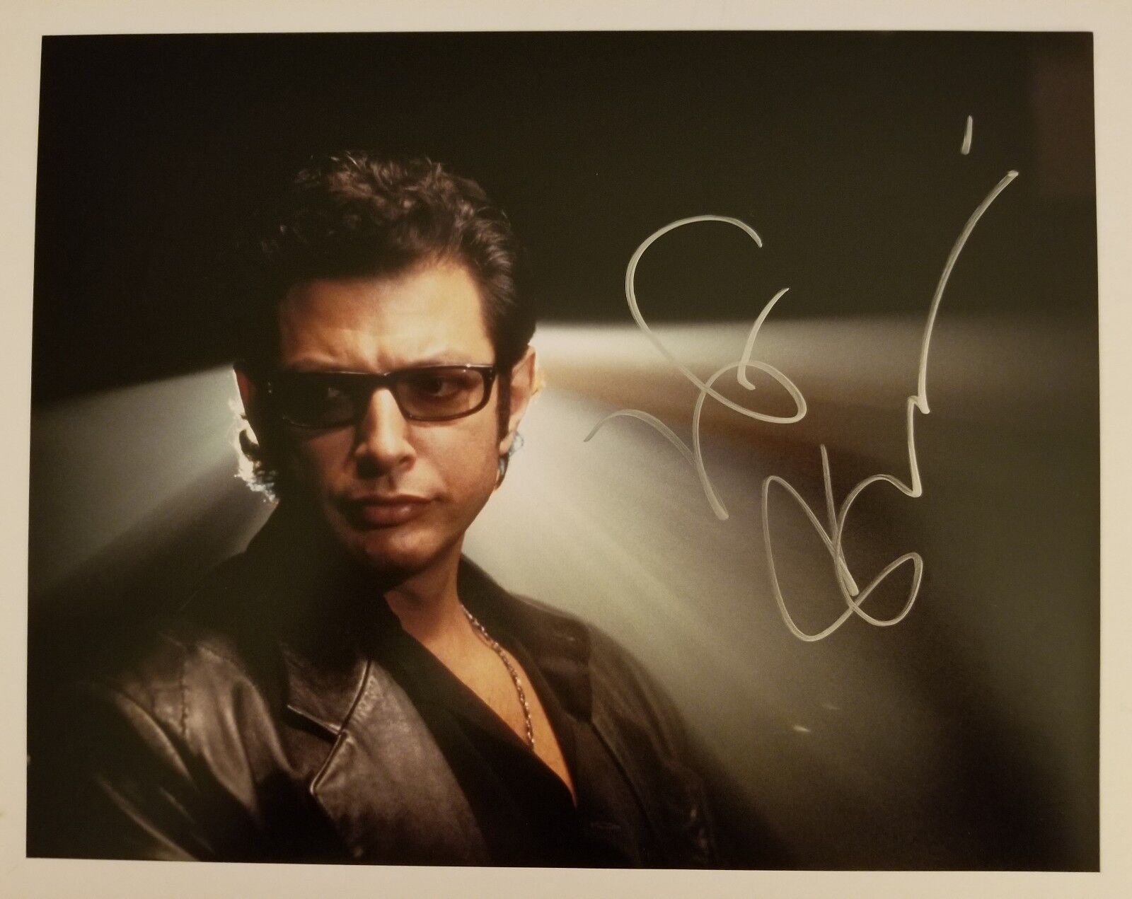 ~~ JEFF GOLDBLUM Authentic Hand Signed JURASSIC PARK