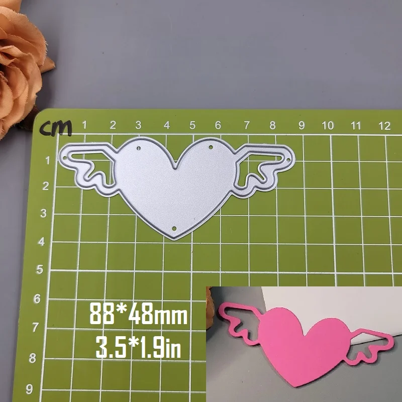 Nigikala Heart Metal Cutting Dies Scrapbooking Stencil Heart Die Cut Decoration DIY Embossing Album Paper Cards Gift