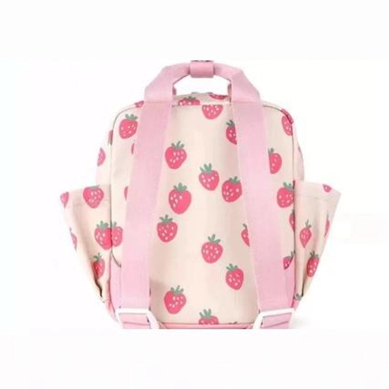 New Summer Cartoon Kindergarten Schoolbag Baby Backpack Small Strawberry Fresh Color Contrast Backpack Children’s Bag