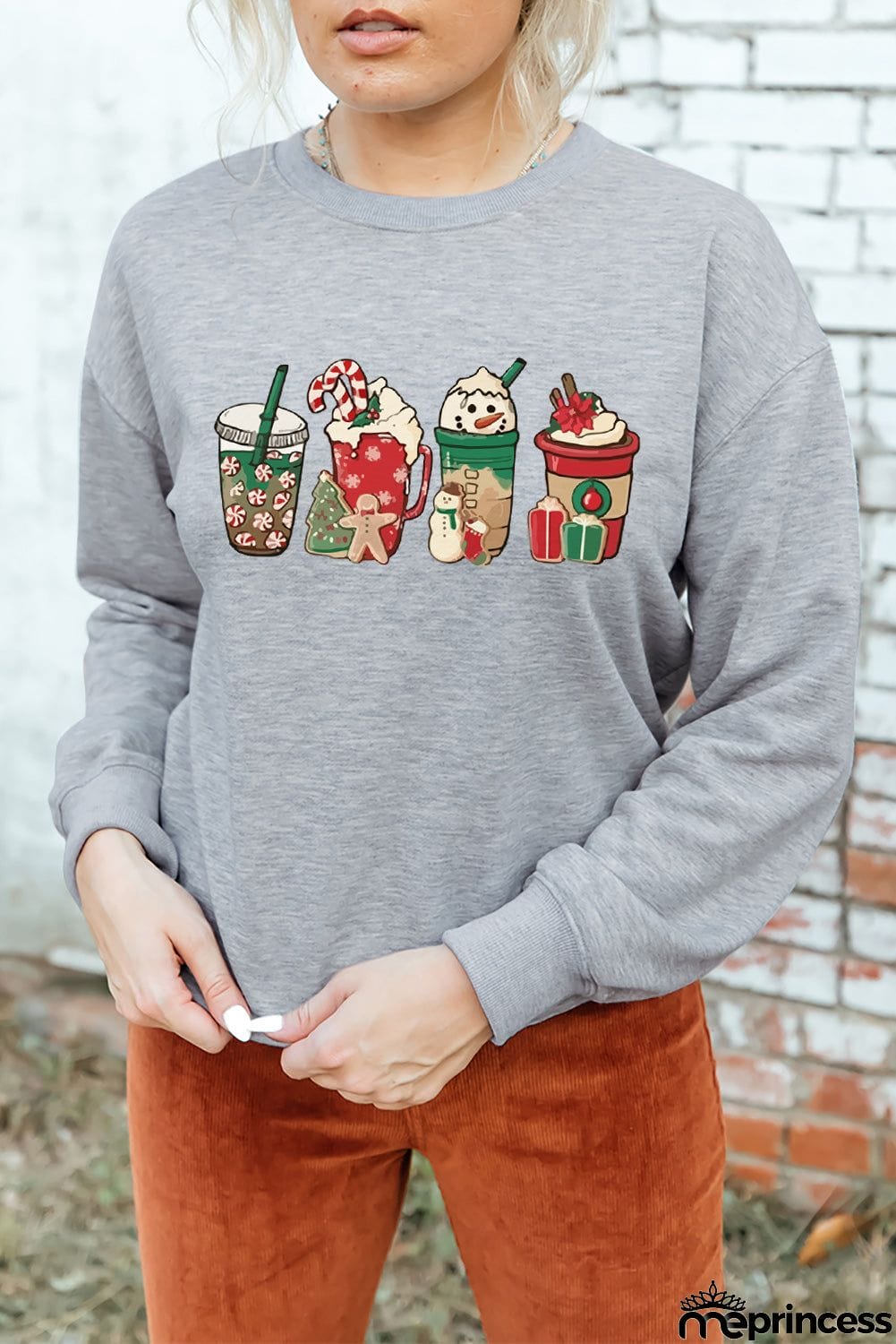 Sweet Christmas Drinks Graphic Sweatshirt