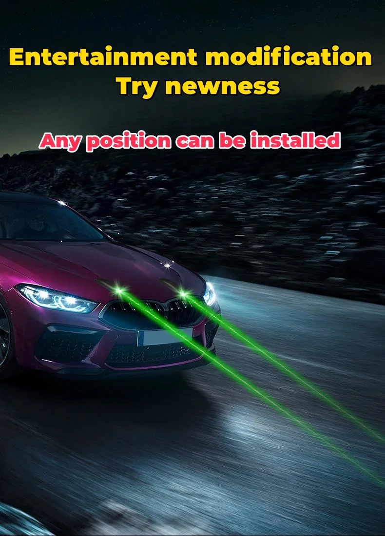 Vehicle-mounted remote pilot light laser cannon