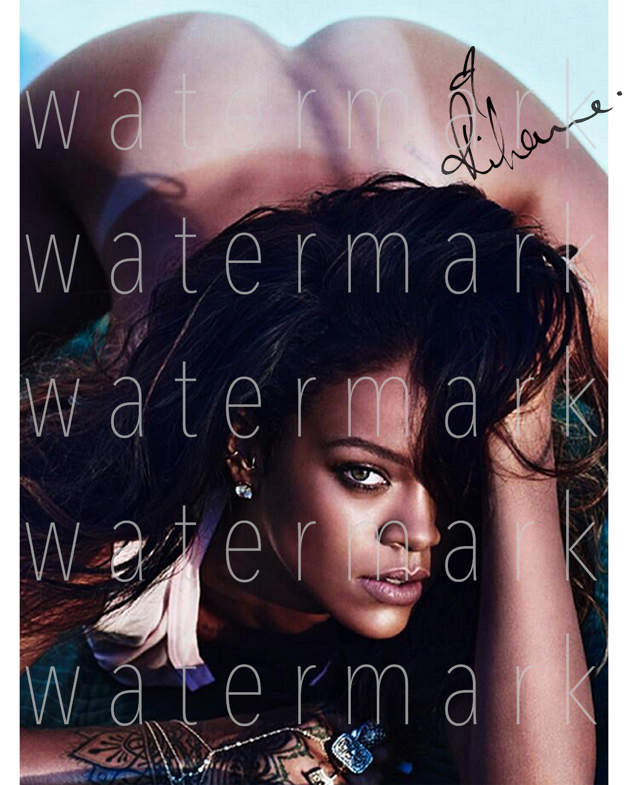 Rihanna sexy hot signed 8x10 inch print Photo Poster painting picture poster autograph RP