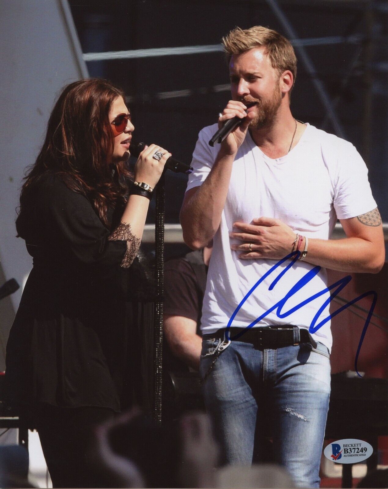 Charles Kelley 8x10 Photo Poster painting Signed Autographed Auto BAS Beckett Lady Antebellum