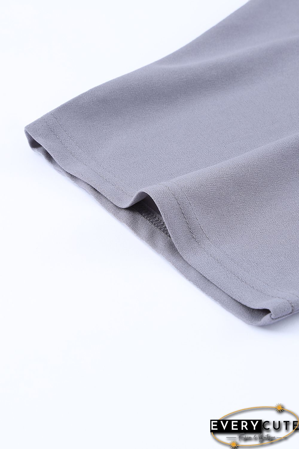 Gray Oh So Glam Belted Wide Leg Jumpsuit