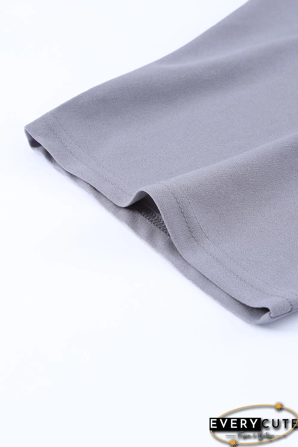 Gray Oh So Glam Belted Wide Leg Jumpsuit