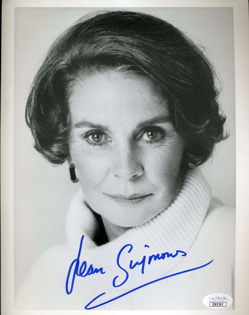 Jean Simmons JSA Cert Signed 8x10 Photo Poster painting Autograph